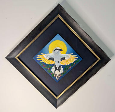 “Shrike”, Watercolour, Gouache, 2026