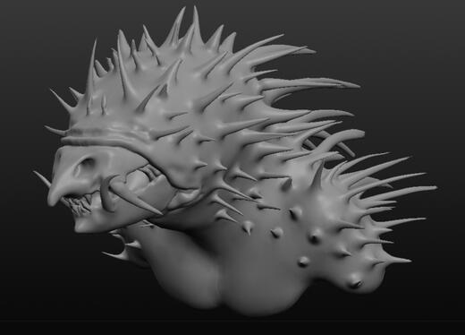 ”Blind Aggression” Headshot Sculpt, 2021