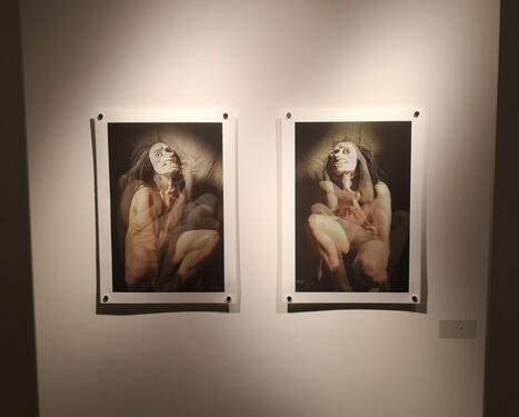 “The All is One”, Mixed Media Sculpture, Photography, 2021; Rotary Arts Center, Corner Brook, NL, Canada.
